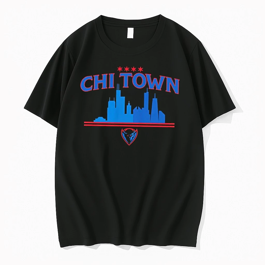 Chi Town Skyline Chicago Stars Blue Demon Shirts