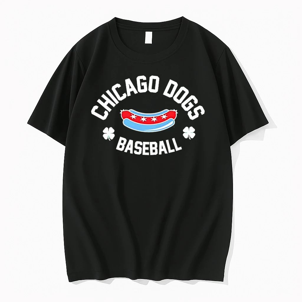 Chicago Dogs Baseball Hot Dog Flag Shirts