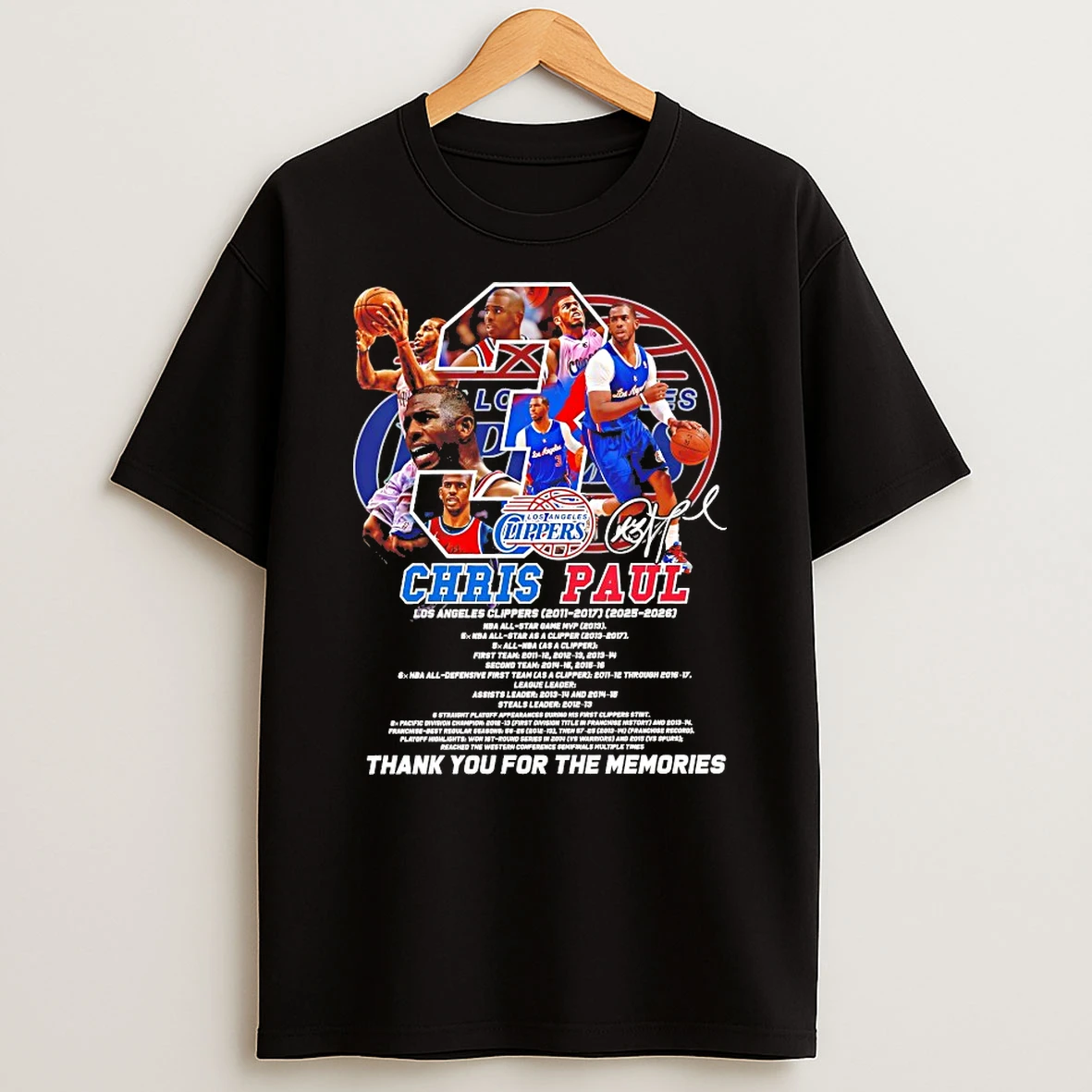 Chris Paul Los Angeles Clippers Thank You For The Memories Shirts