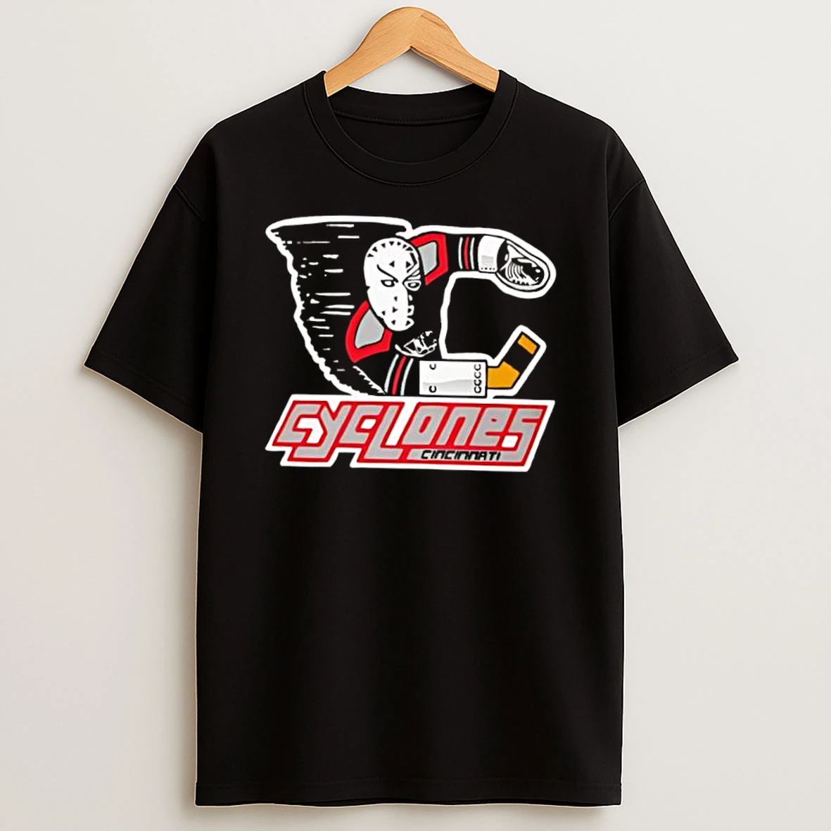 Cincinnati Cyclones Hockey Mask Tornado Logo Shirts