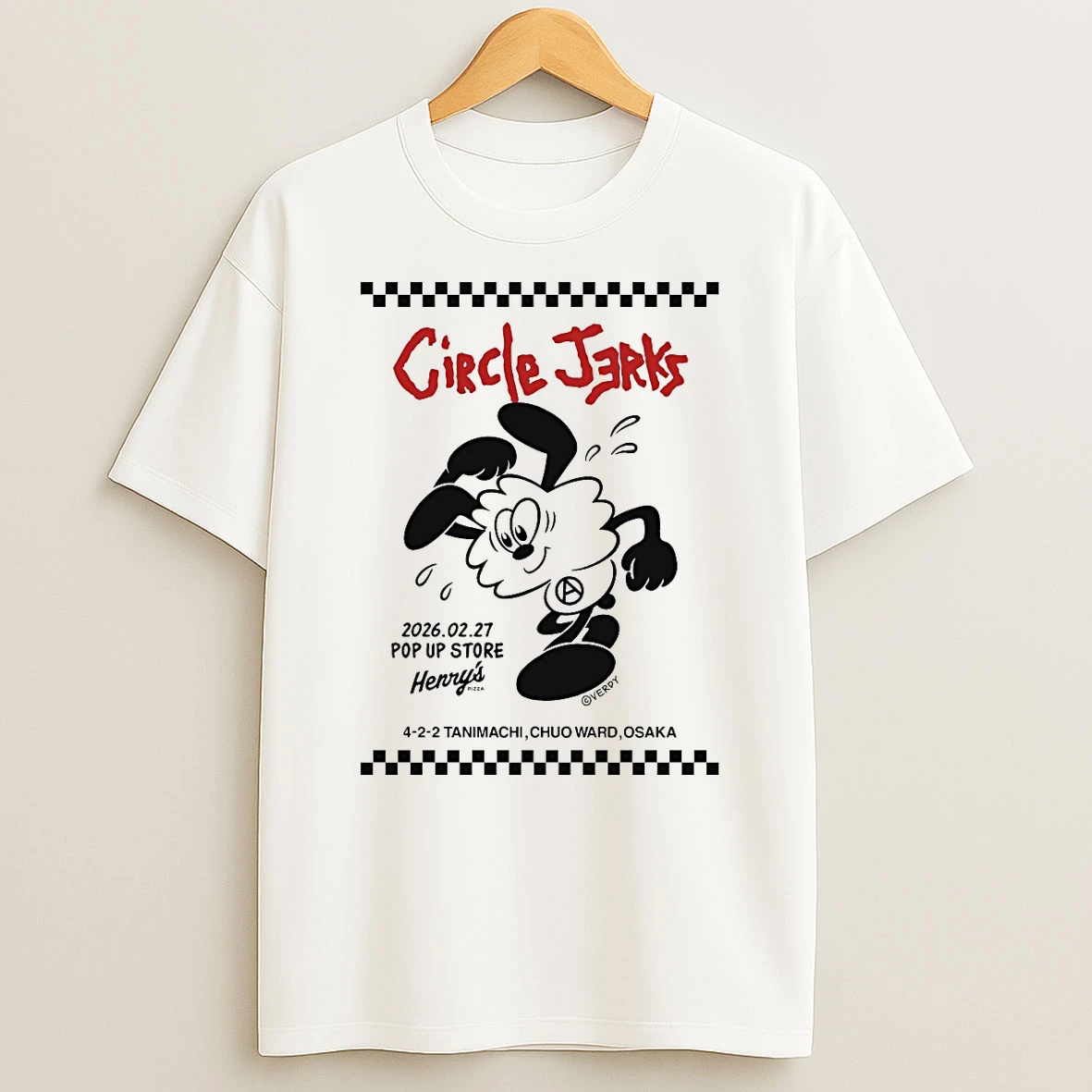 Circle Jerks 2026 February 27 Henrys Pizza Tanimachi Chuo Ward Osaka Shirts
