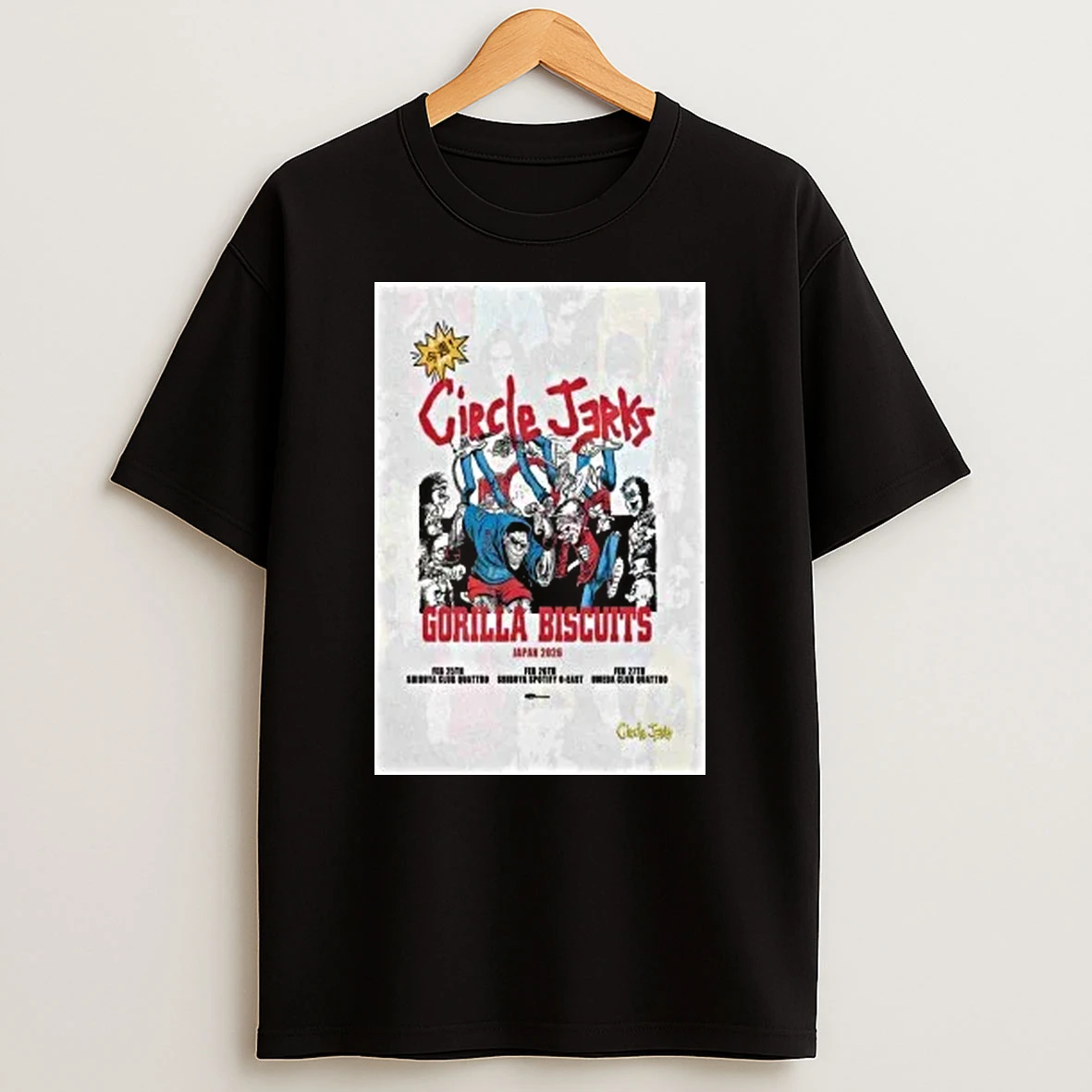 Circle Jerks Tour Japan Feb 2026 Shirts