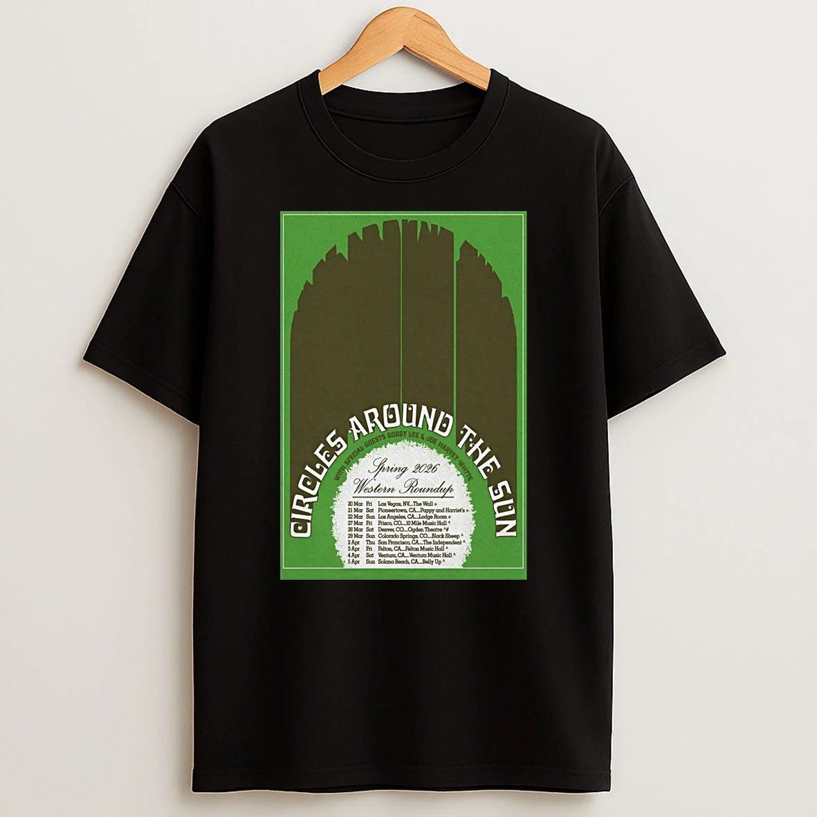 Circles Around The Sun Spring 2026 Tour Western Roundup Shirts
