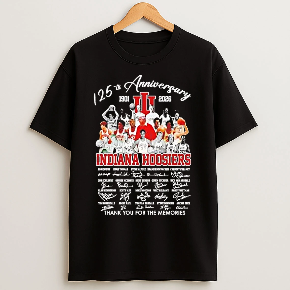 Classic 125th Anniversary Indiana Hoosiers 1901 2026 Team Players T Shirts