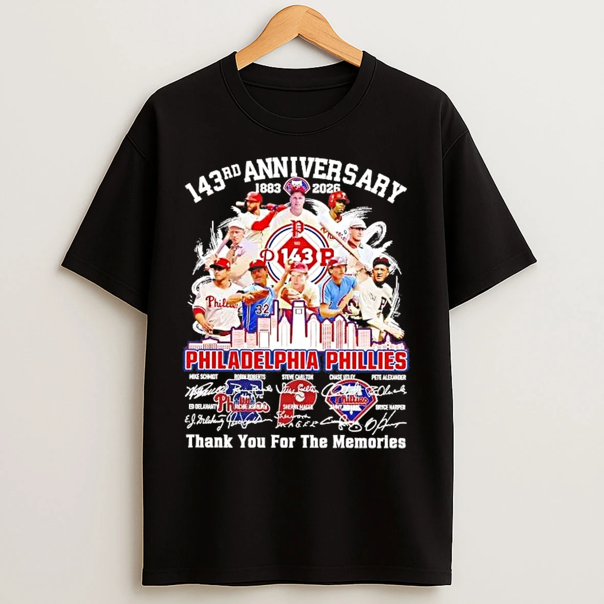 Classic 143rd Anniversary Philadelphia Phillies 1883 2026 Team Players T Shirts