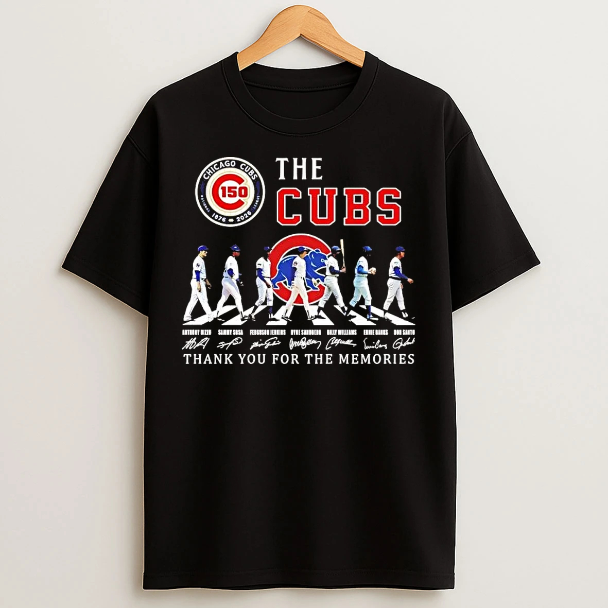 Classic 150 Years Of Chicago Cubs Team Players Abbey Road T Shirts
