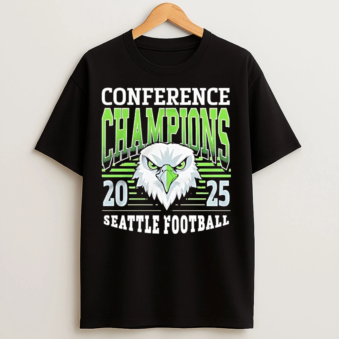 Classic 2025 Conference Champions Seattle Football Birds Of Prey T Shirts