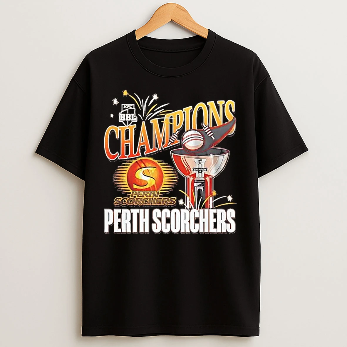 Classic 2026 Big Bash League Champions Trophy Perth Scorchers T Shirts