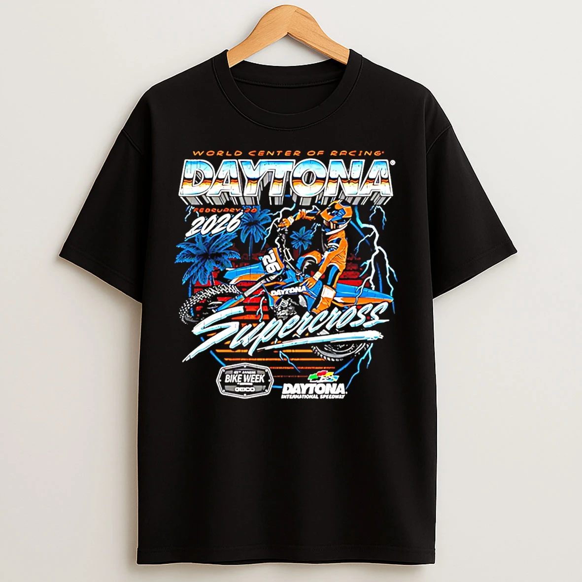Classic 2026 Daytona Supercross Event Vintage T Shirts