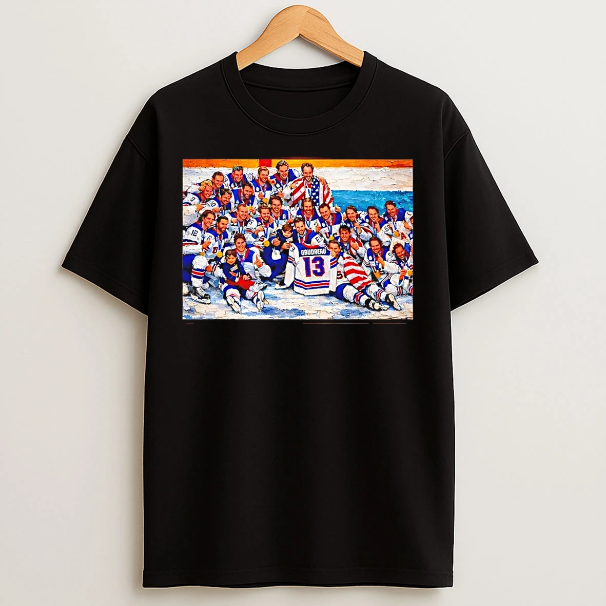 Classic 2026 Usa Hockey Gold Medal Team Celebration Olympic Hockey Champions T Shirts