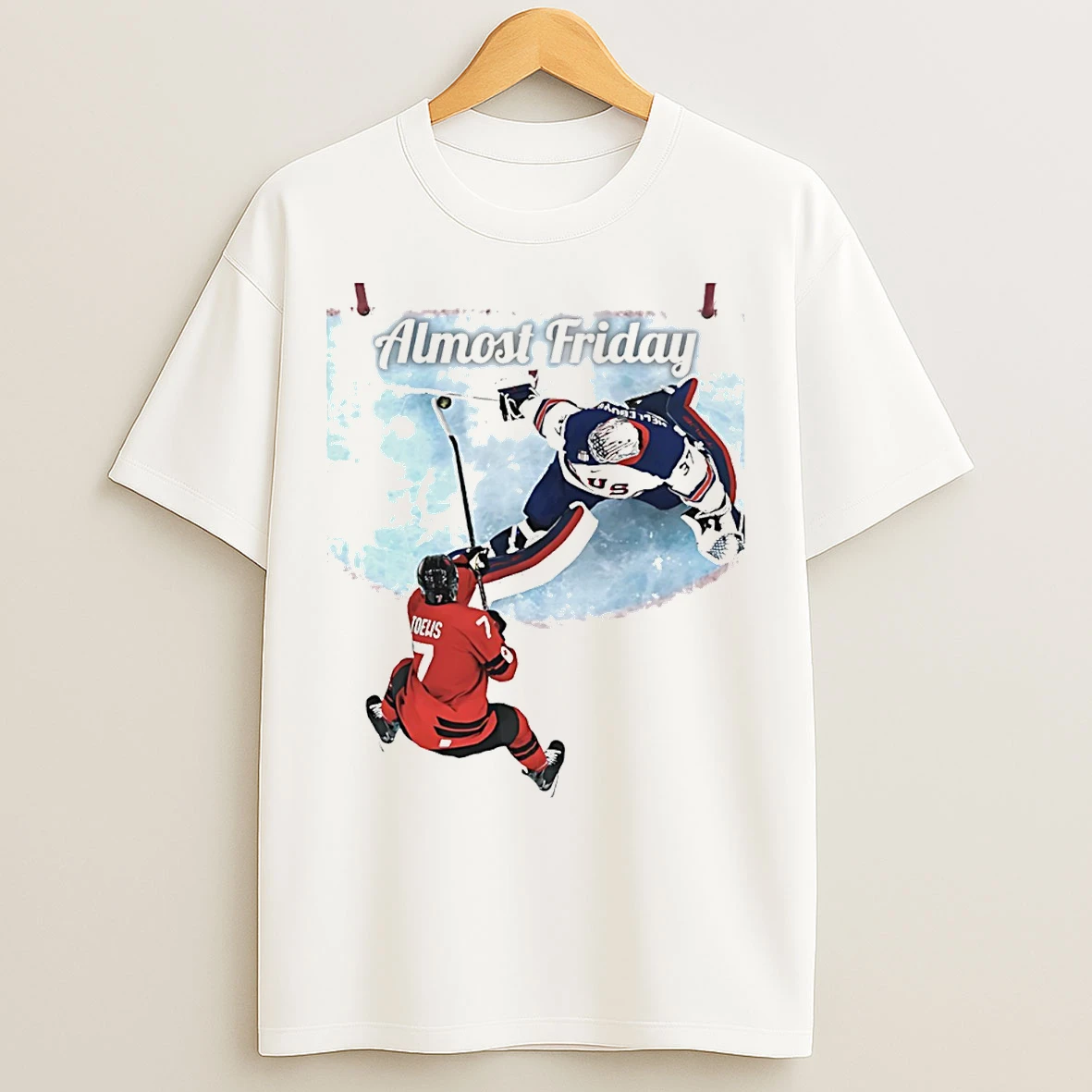 Classic Almost Friday Save Usa Hockey Champs T Shirts