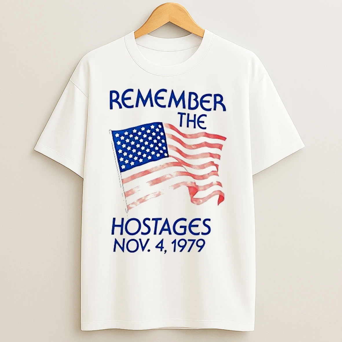 Classic America Remember The Hostages 1979 Flag Tee T Shirts