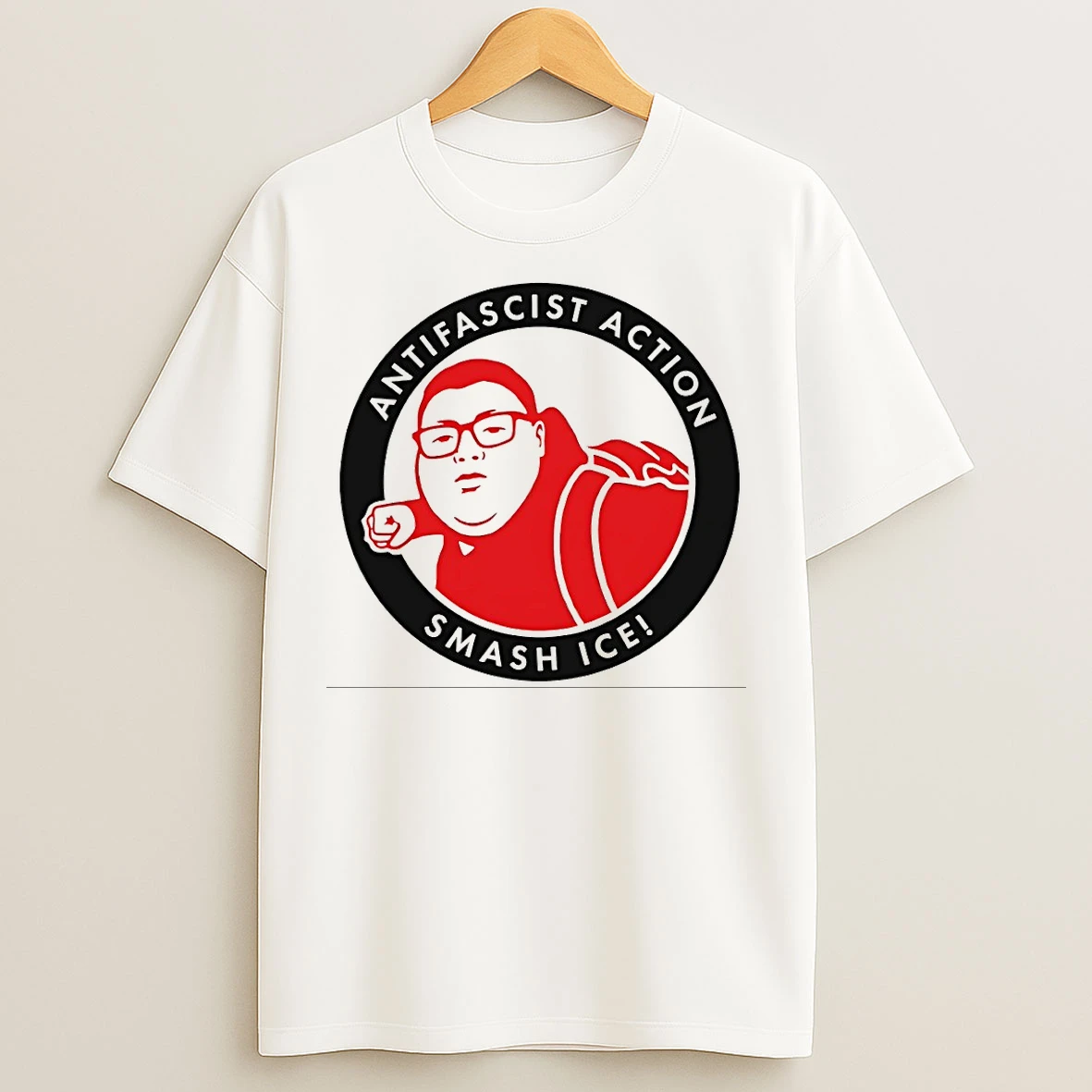 Classic Antifascist Action Smash Ice Logo T Shirts