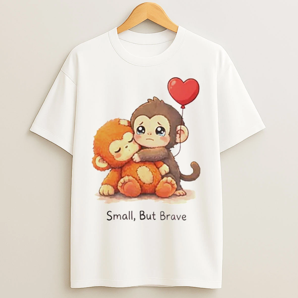 Classic Baby Punch Monkey Small But Brave T Shirts