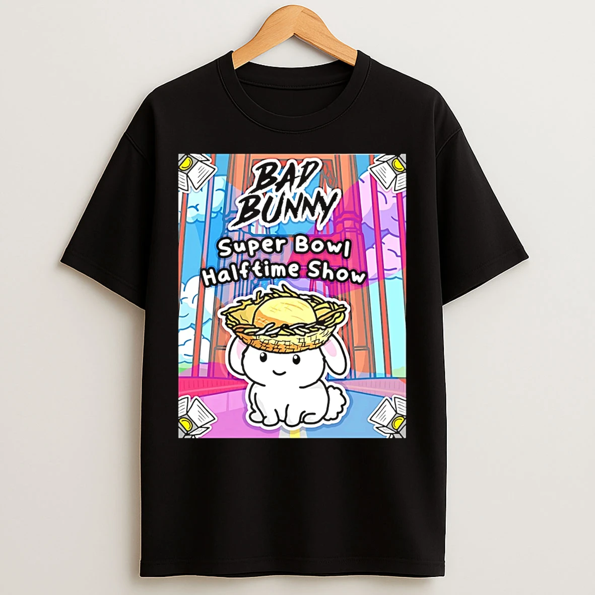 Classic Bad Bunny Super Bowl Halftime Show Paint T Shirts