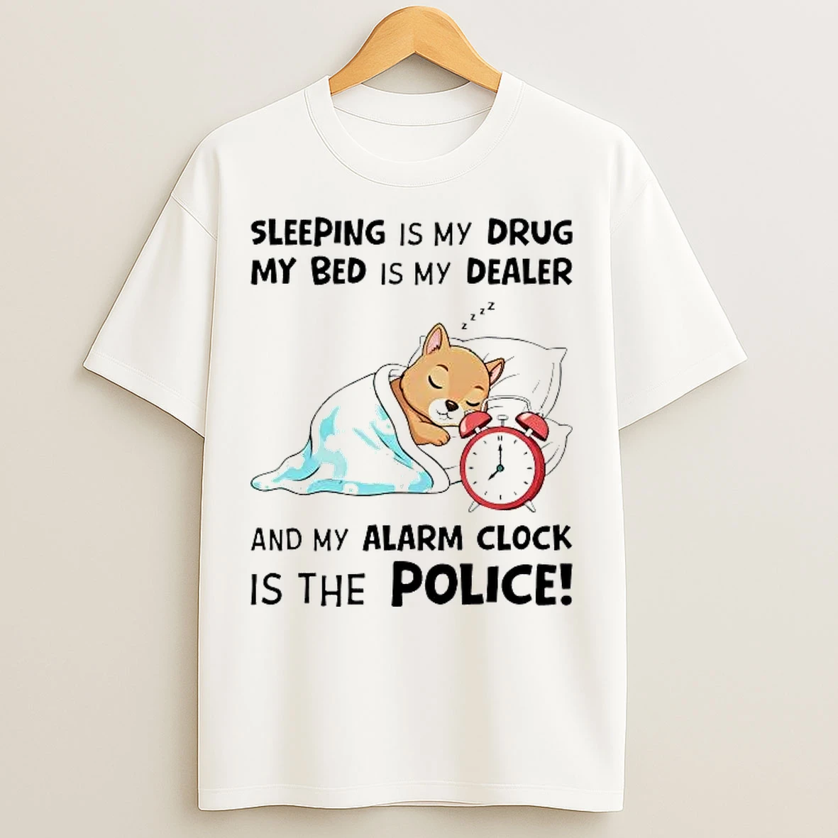 Classic Beaver Sleeping Is My Drug My Bed Is My Dealer T Shirts