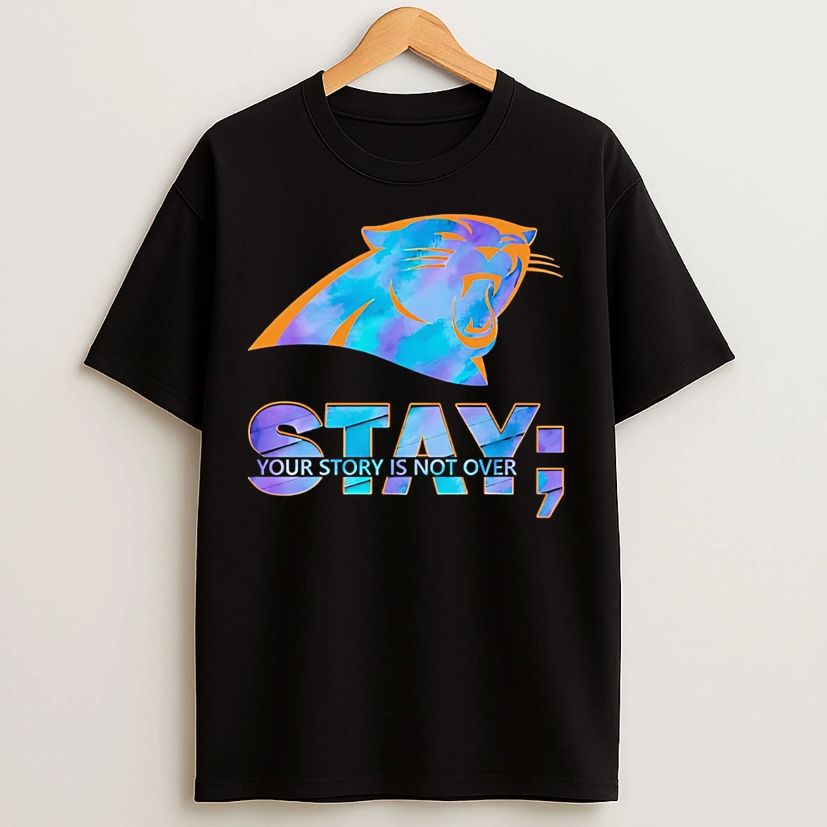 Classic Carolina Panthers Stay Your Story Is Not Over T Shirts