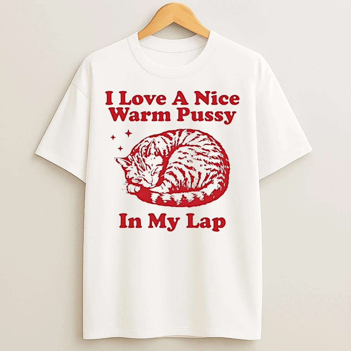 Classic Cat I Love A Nice Warm Pussy In My Lap T Shirts