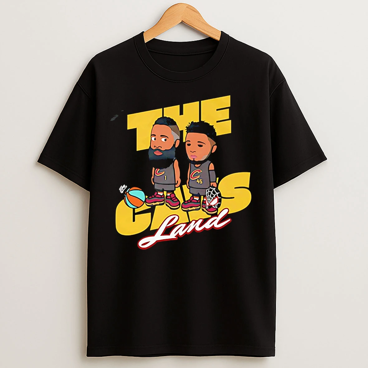 Classic Cleveland Cavaliers The Cavs Land Beard Spida Cartoon T Shirts