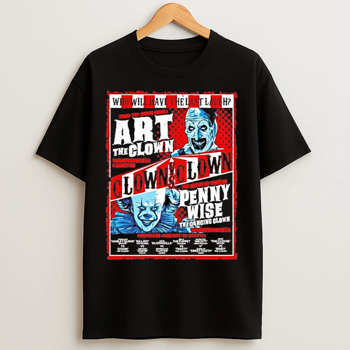 Classic Clown Vs Clown The Eater Of Worlds Pennywise T Shirts