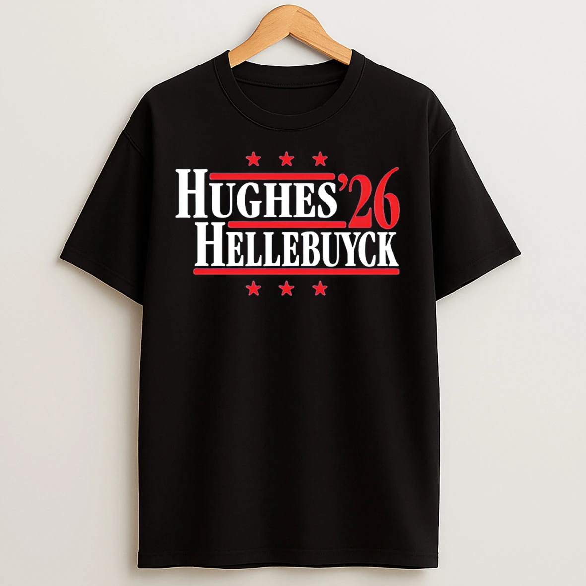Classic Connor Hellebuyck And Jack Hughes 26 Team Usa T Shirts