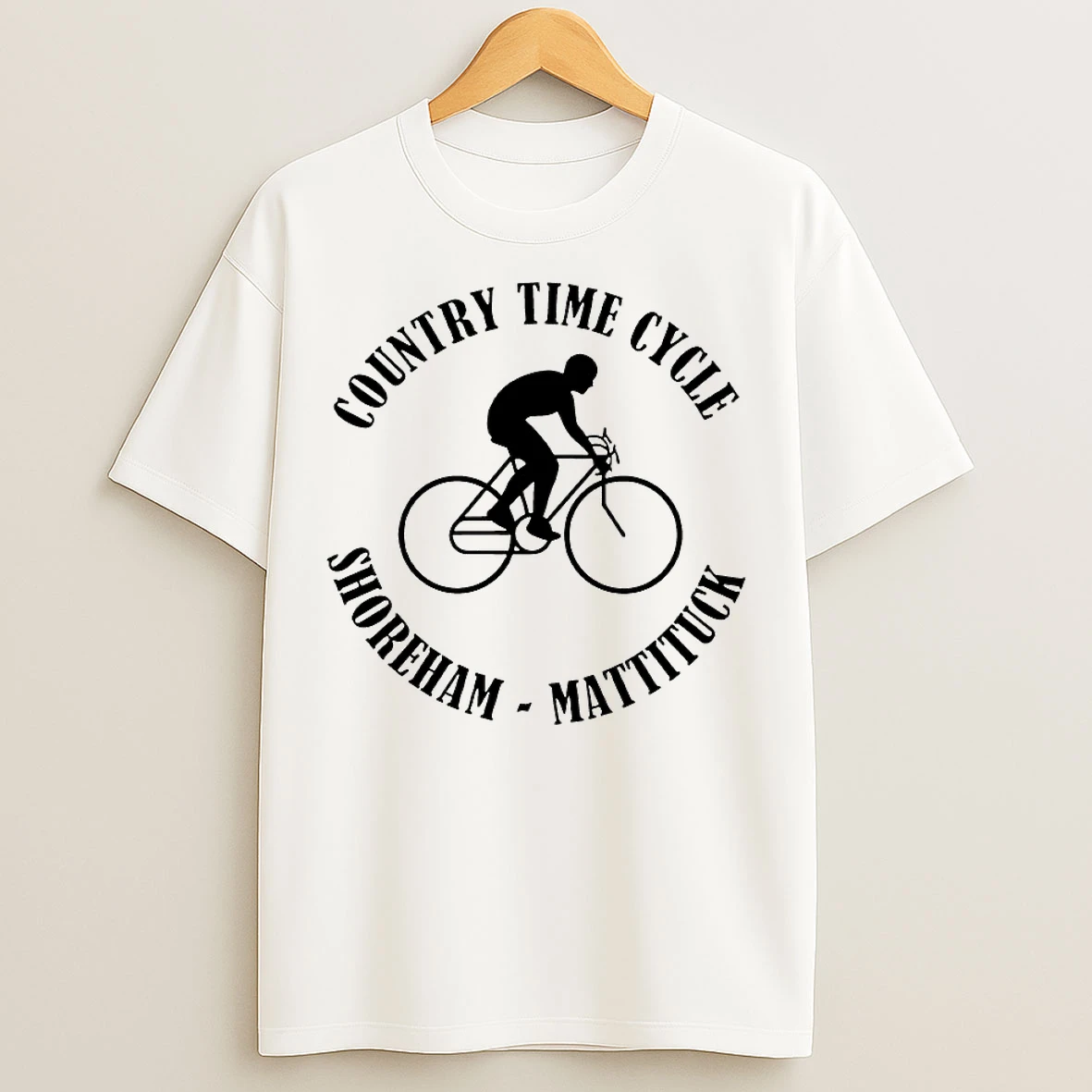 Classic Country Time Cycle Shoreham Mattituck T Shirts
