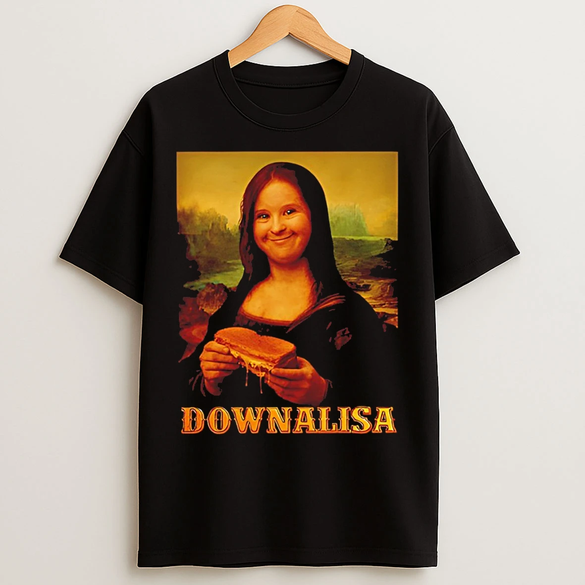 Classic Downlisa Mona Lisa Parody T Shirts