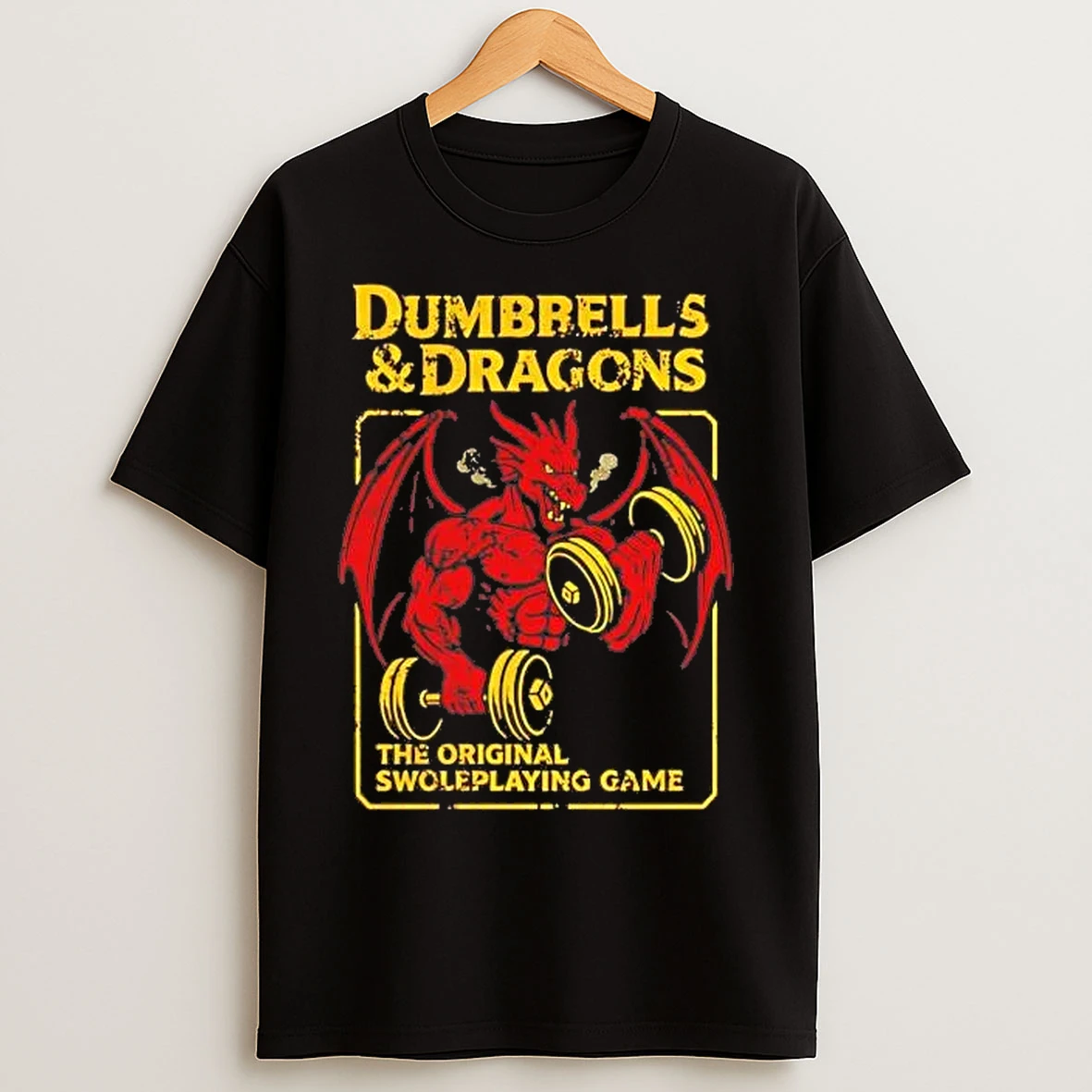 Classic Dumbbells And Dragons Gym The Swoleplaying Game T Shirts