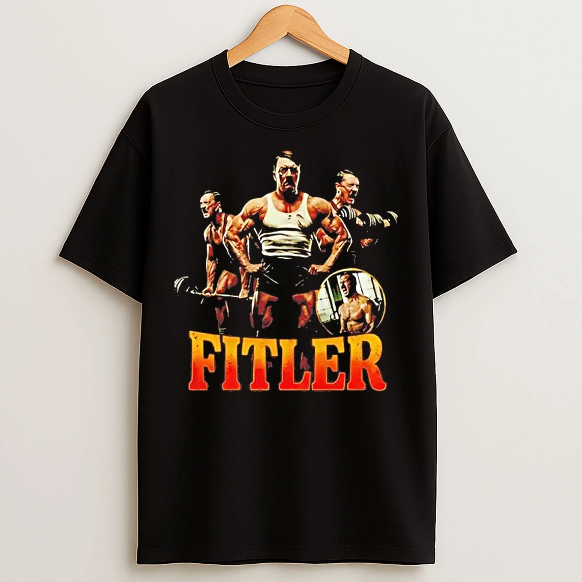 Classic Fitler Adolf Hitler Gym Meme Picture Collage T Shirts