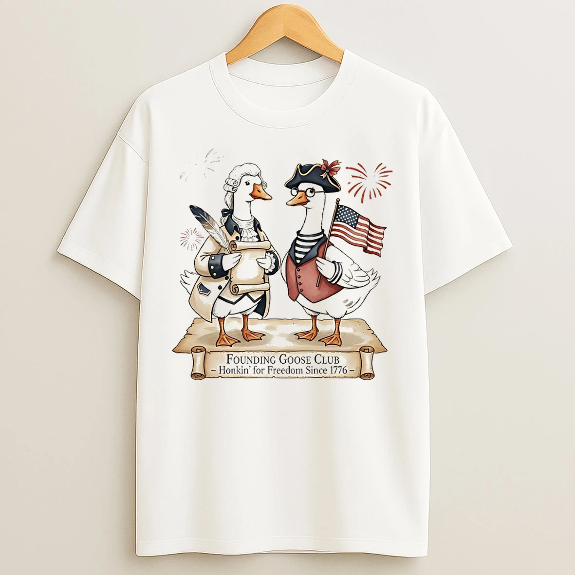 Classic Founding Goose Club 250th Anniversary Honkin For Freedom Since 1776 T Shirts