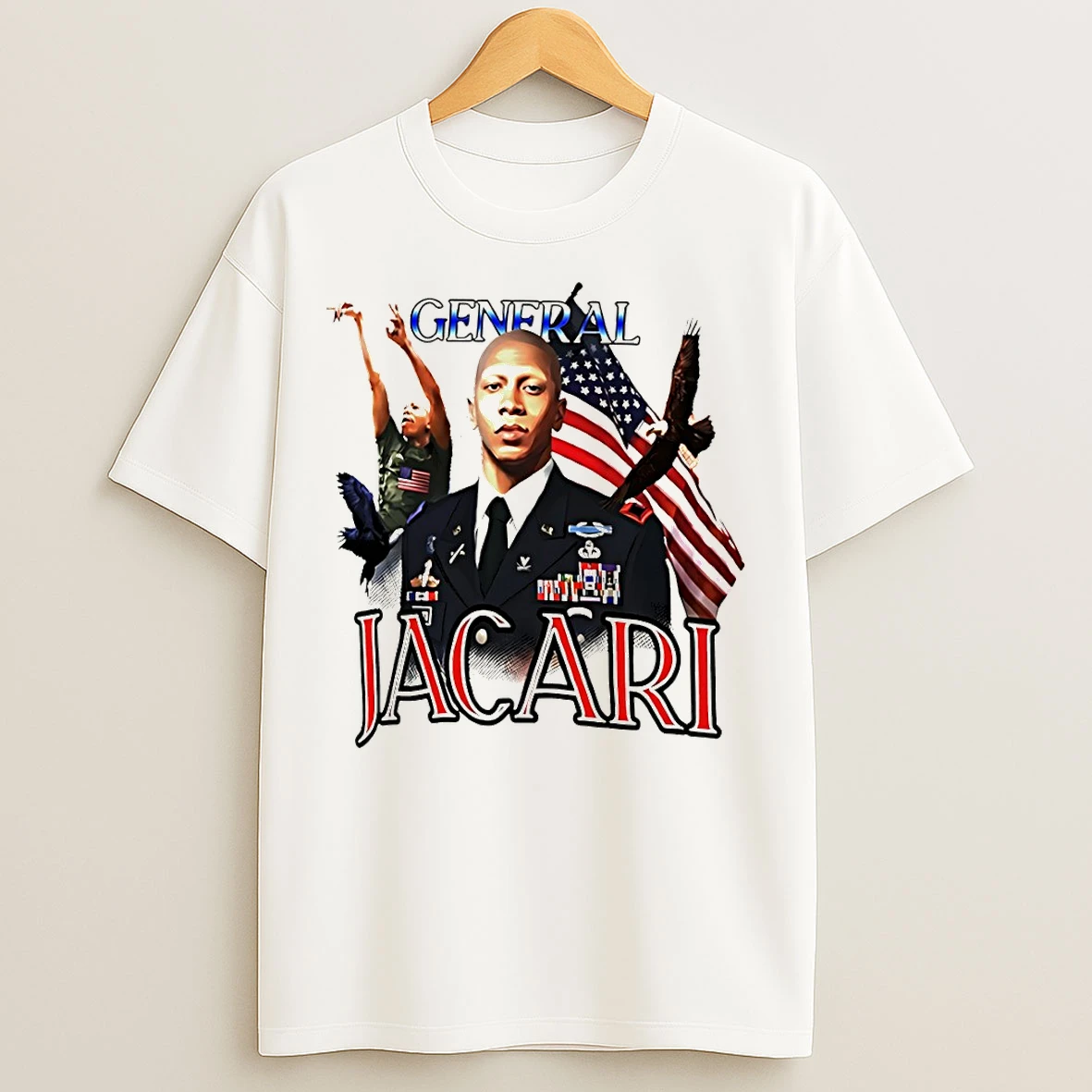Classic General Jacari Virginia Cavaliers Usa Flag Graphic T Shirts