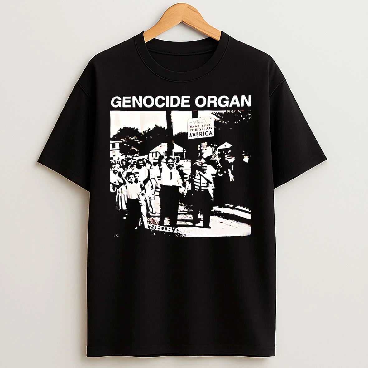 Classic Genocide Organ Save Our Christian America T Shirts