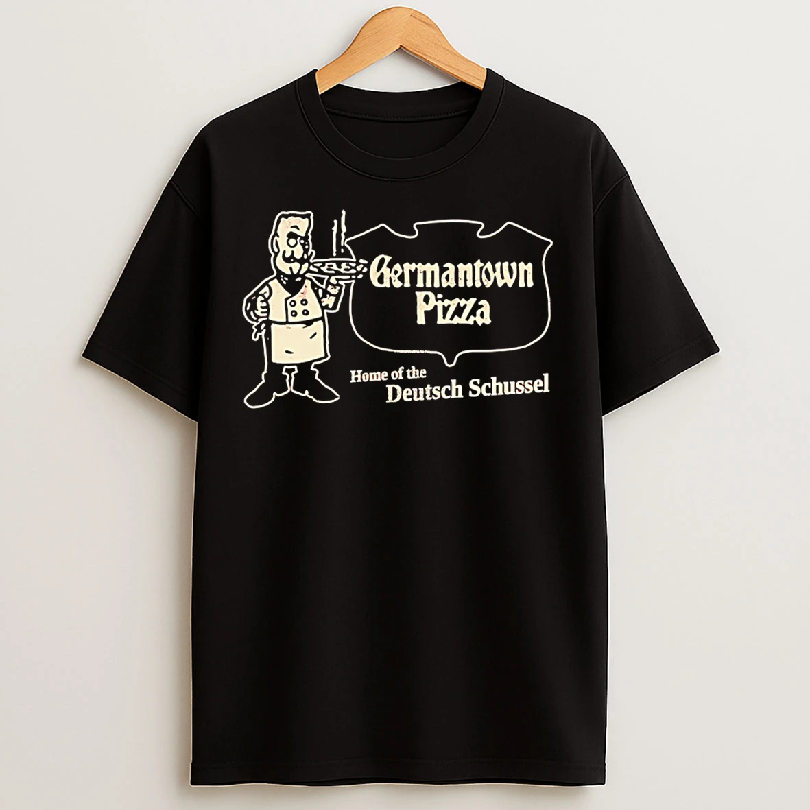 Classic Germantown Pizza St Bernard Home Of The Deutch Schussel T Shirts
