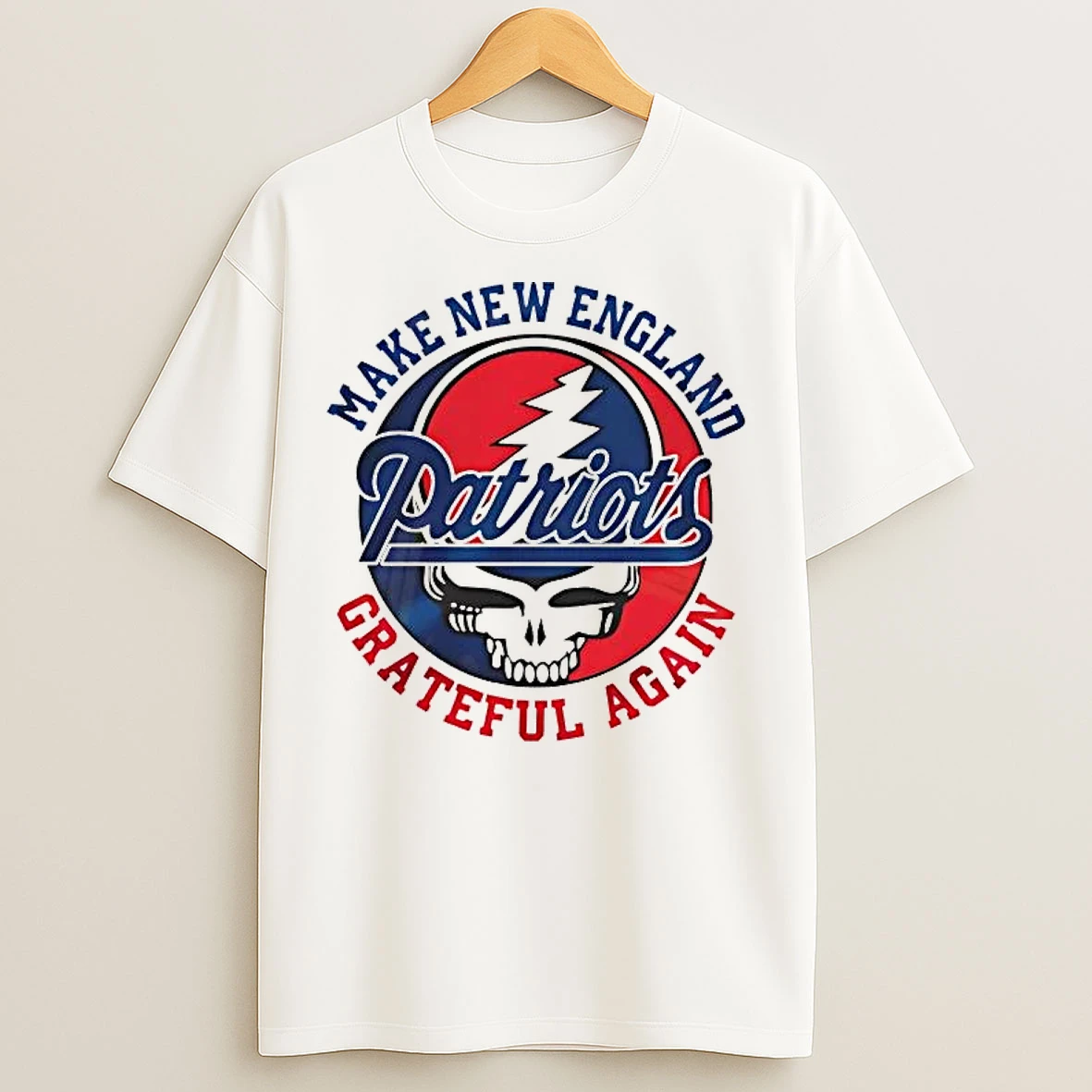 Classic Grateful Dead Make New England Patriots Grateful Again Deadhead Tee T Shirts