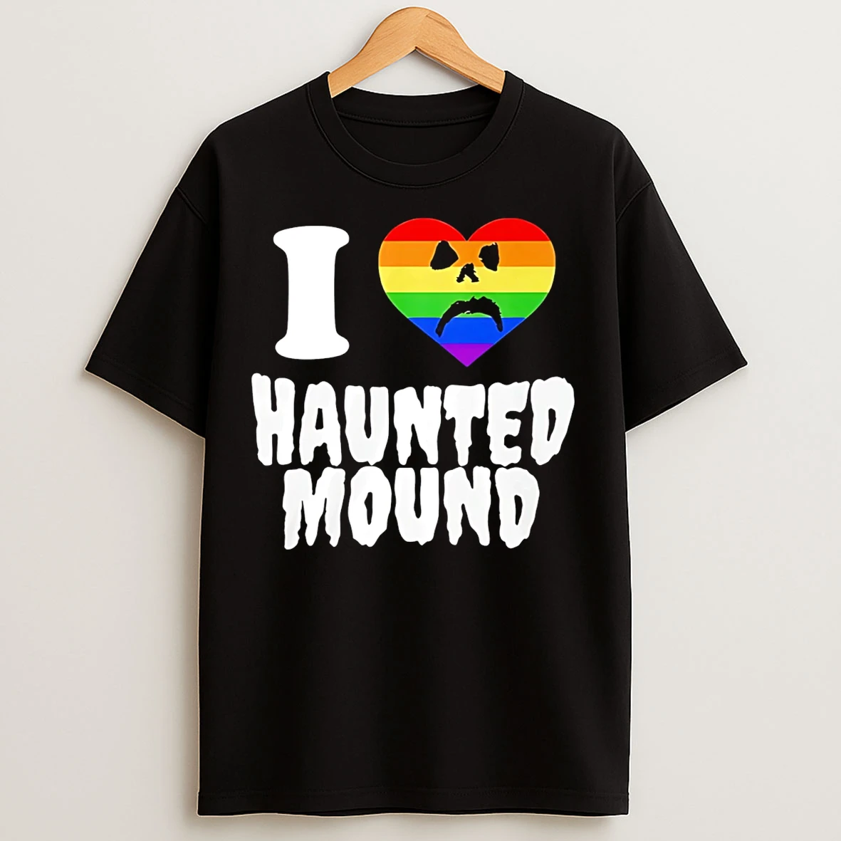 Classic I Love Haunted Mound Rainbow T Shirts