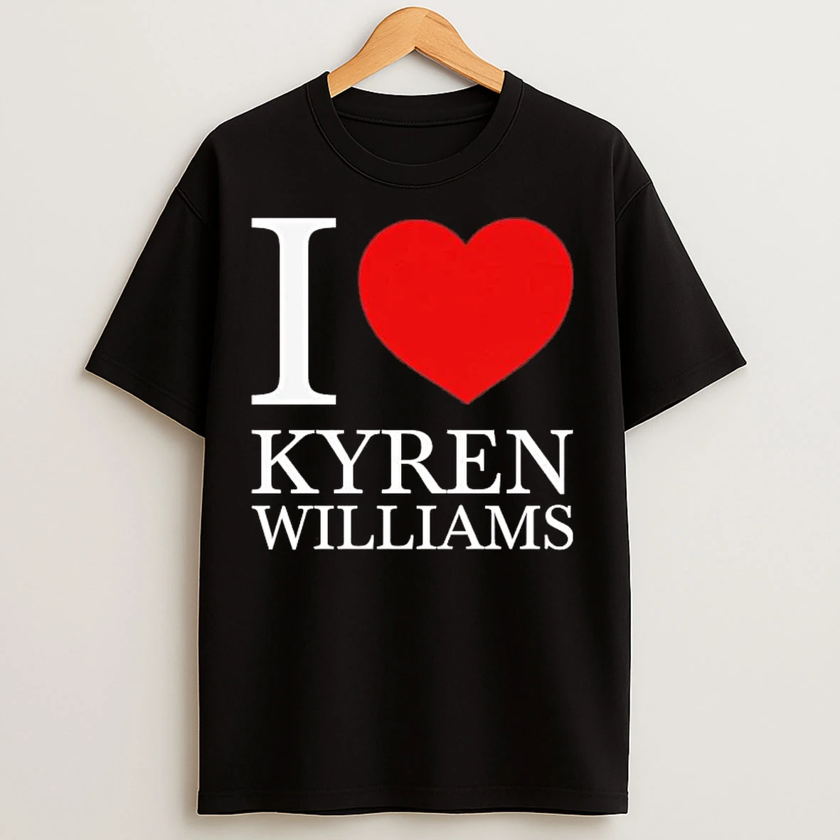 Classic I Love Kyren Williams Heart Los Angeles Rams T Shirts