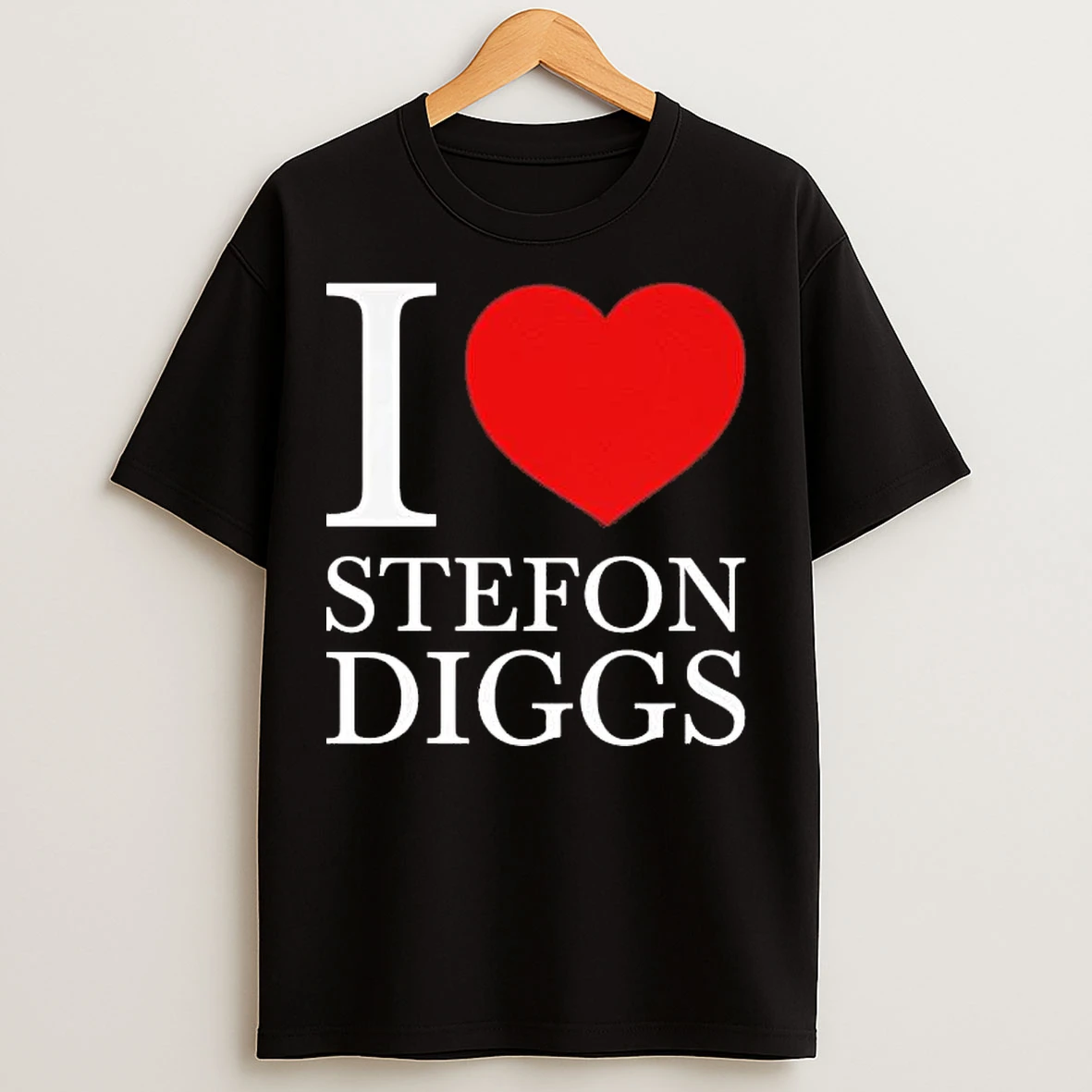 Classic I Love Stefon Diggs Heart New England Patriots T Shirts