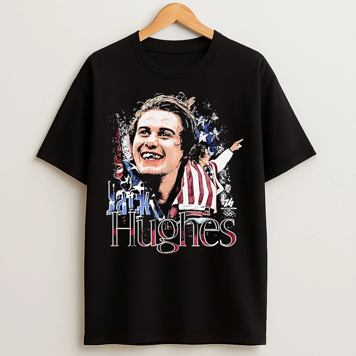 Classic Jack Hughes 2026 Milano Cortina Winter Olympics T Shirts