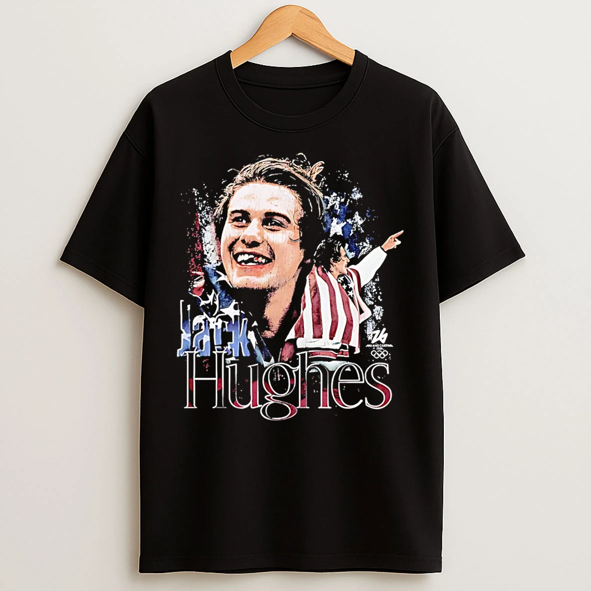 Classic Jack Hughes 2026 Milano Cortina Winter Olympics Vintage T Shirts