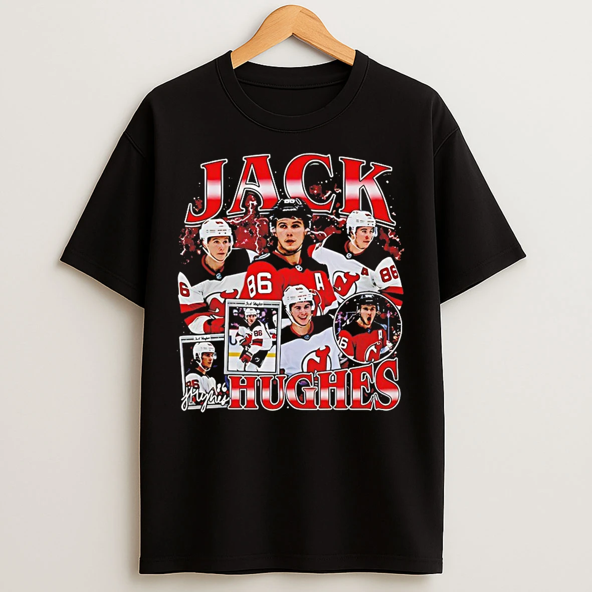 Classic Jack Hughes American Professional Hockey Championship T Shirts