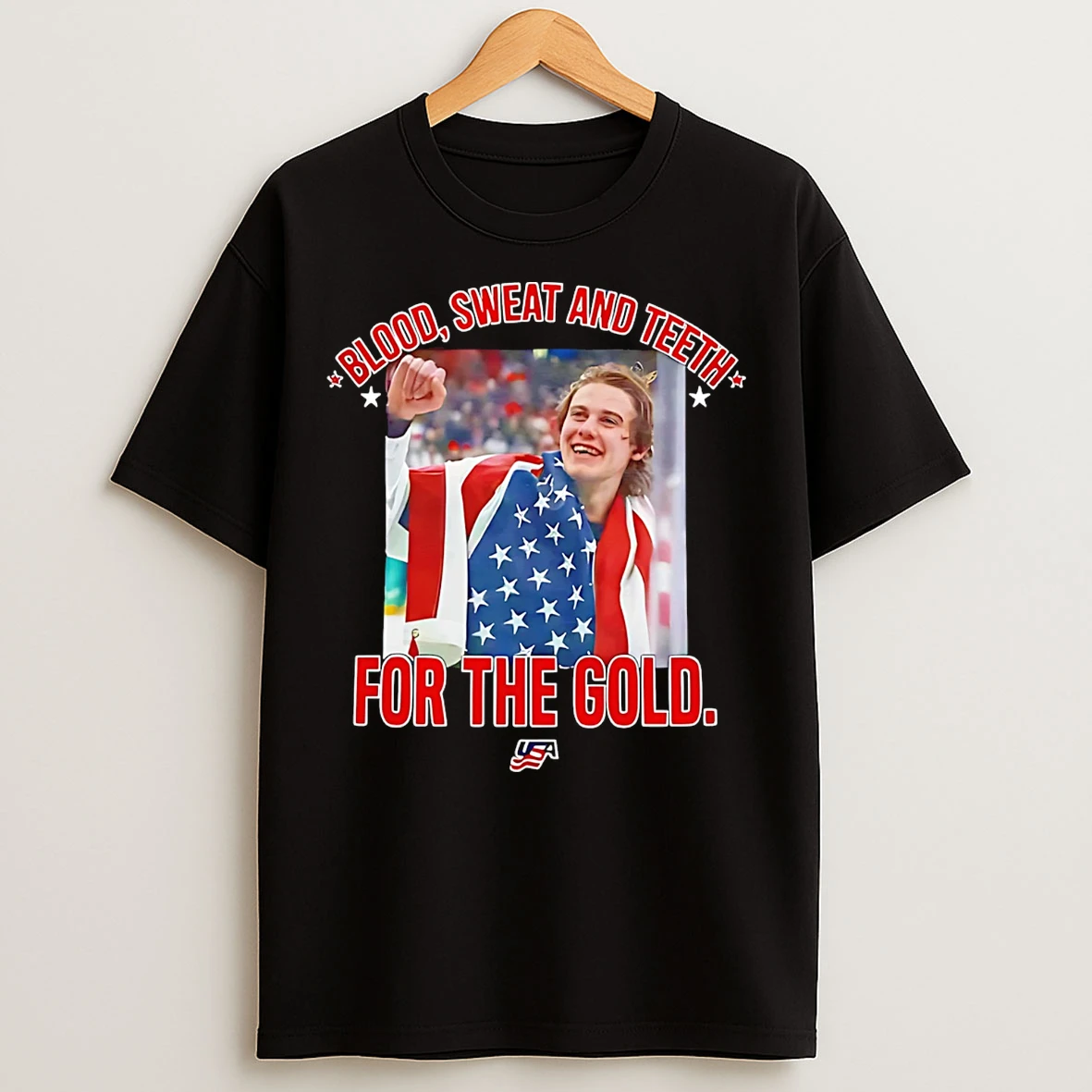 Classic Jack Hughes Blood Sweat And Teeth For The Gold T Shirts