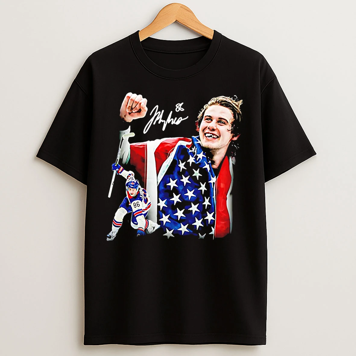Classic Jack Hughes Golden Goal Usa Hockey Champions Signature T Shirts