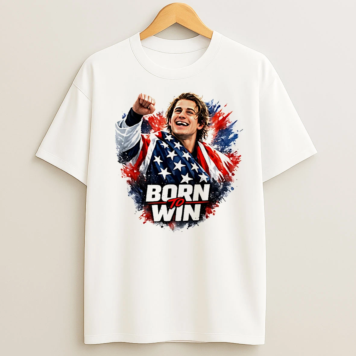 Classic Jack Hughes Team Usa Hockey Born To Win T Shirts