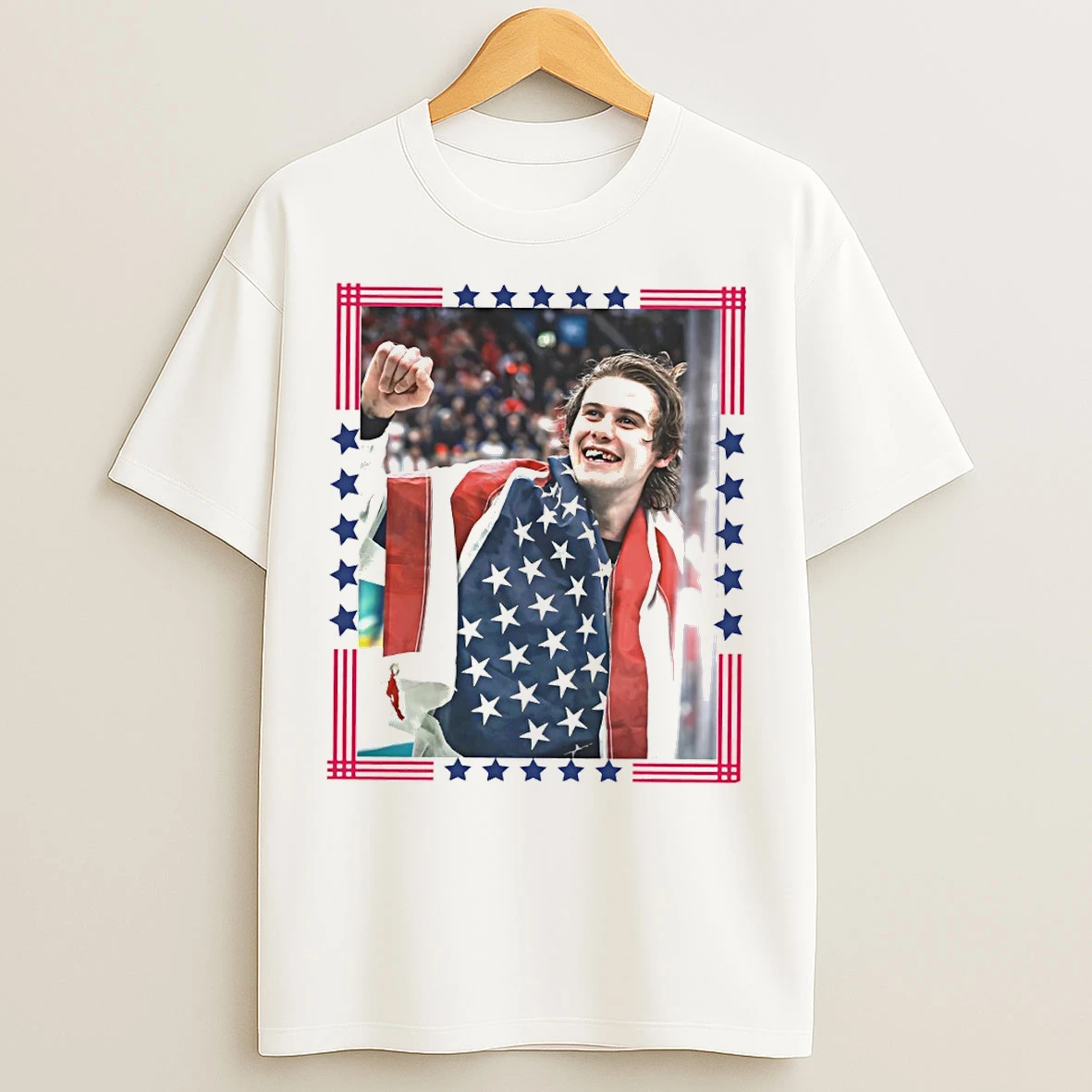 Classic Jack Hughes Usa Hockey 2026 Olympics Gold Medal American Vintage T Shirts