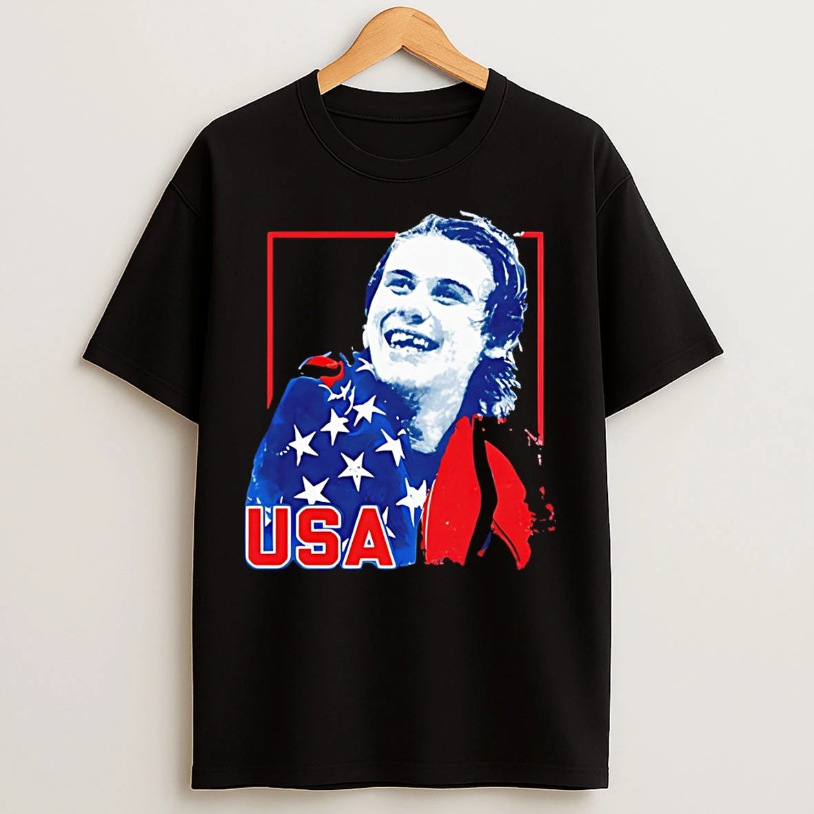 Classic Jack Hughes Usa Hockey Gold Medal Hockey Champions American Flag Vintage T Shirts