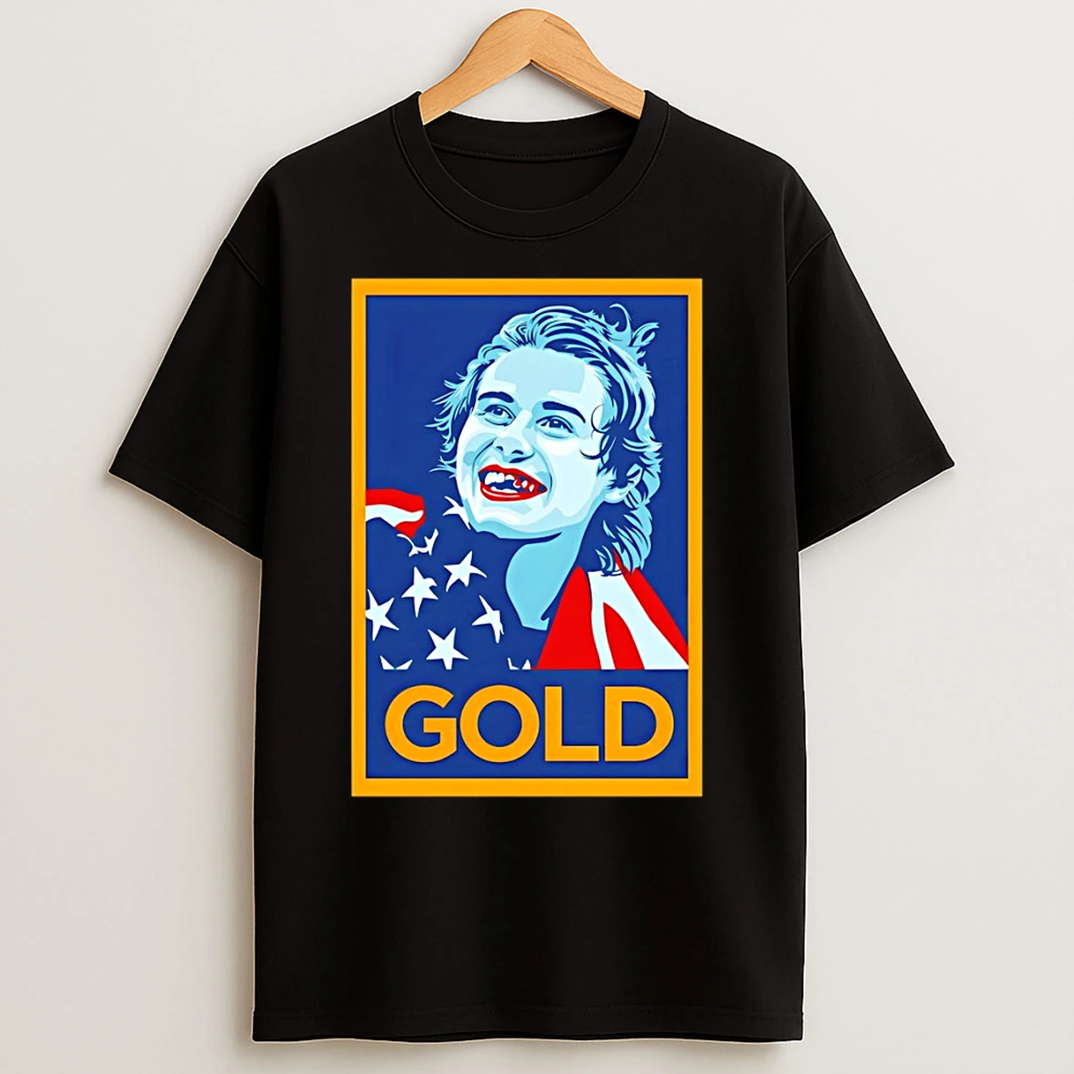 Classic Jack Hughes Golden Goal Teeth Usa Hockey Olympic 2026 Gold Hope T Shirts