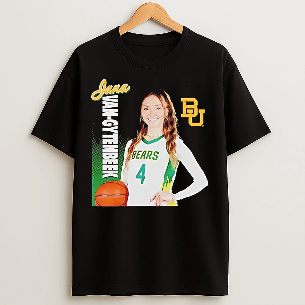 Classic Jana Van Gytenbeek Smile Illustrated Baylor Bears Tee T Shirts