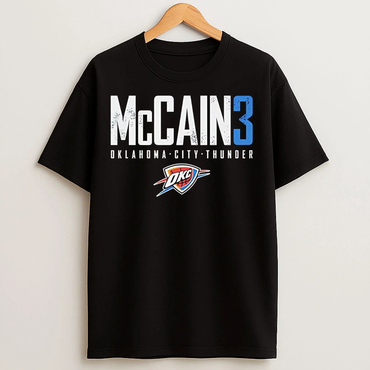 Classic Jared Mccain Oklahoma City Thunder Elite Number And Name T Shirts