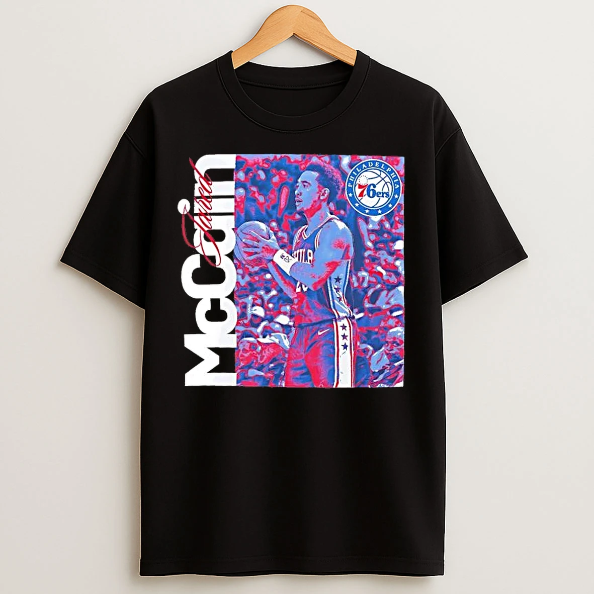 Classic Jared Mccain Moment Start Of Season Philadelphia 76ers Tee T Shirts