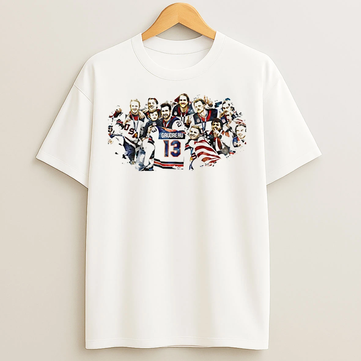 Classic Johnny Gaudreau Tribute 2026 Team Usa Hockey Olympics Gold Medal T Shirts